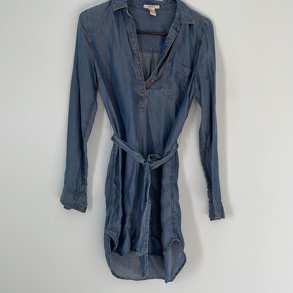 Long sleeve jean dress/ long shirt - Picture 2 of 4